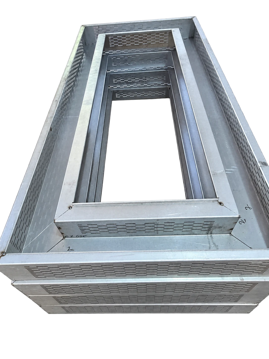 Filter frames ready for inspection
