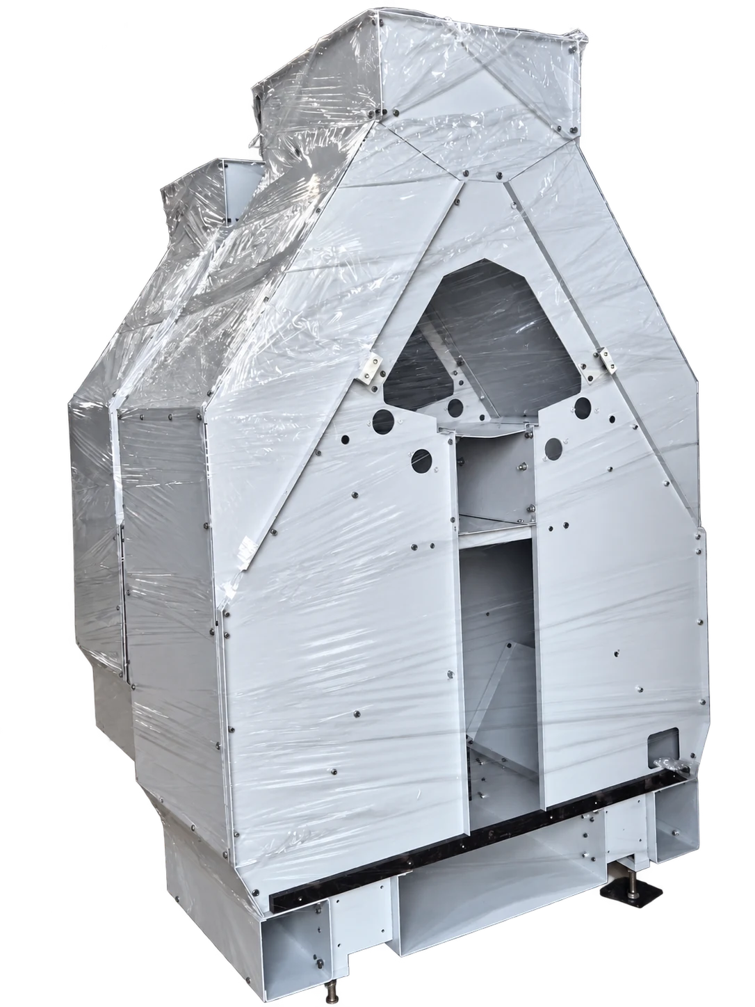 Machine housing packed for dispatch