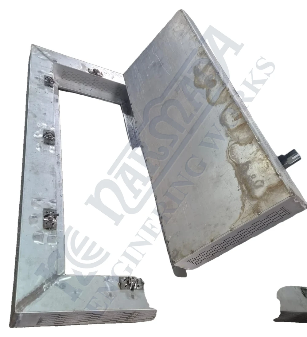 Hinged Filter Frame with Perforated Panel fabricated by Narmada Engineering Works, Umbergaon