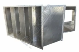 Rectangular Duct Section with Splitters fabricated by Narmada Engineering Works